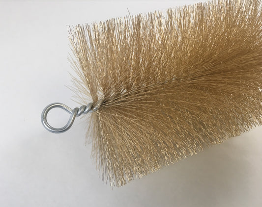 Bürstenkopf 130mm Rohrbürste Stahldraht vermessingt mit M10 Außengewinde