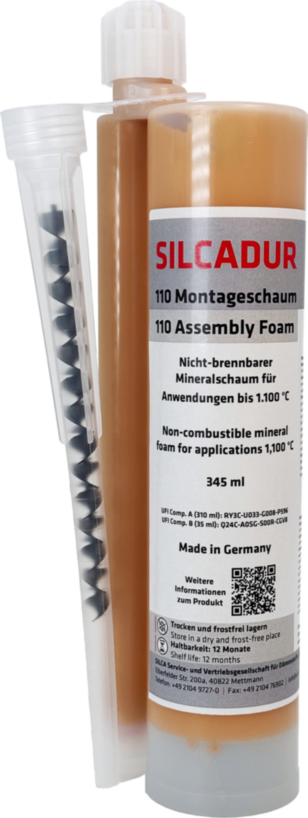 Hitzebeständiger Dichtschaum bis 1100 °C für Kamine & Öfen in Kartusche