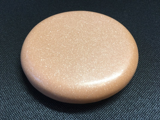 Reinigungskachel Mocca braun, Putzdeckel für Kachelofen, rund 15 cm