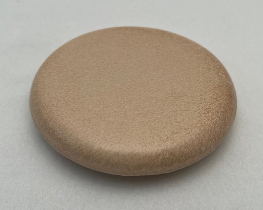 Reinigungskachel caramel beige Putzdeckel für Kachelofen rund 15