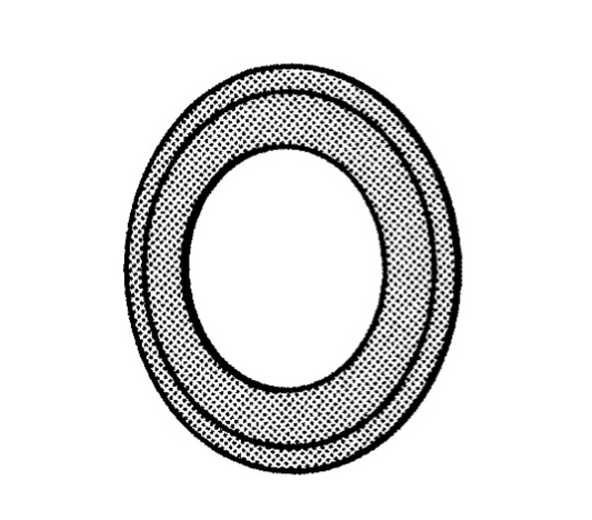 Rosette schwarz-metallic lackiert für Ofenrohr verschiedene Größen