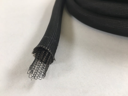 Schwarze Runddichtung 13 mm mit Drahtkordel innen für Kamine 4m