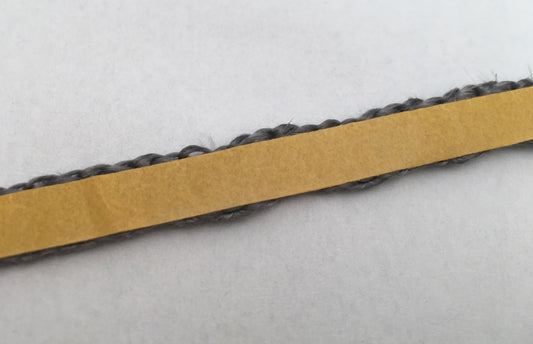 Selbstklebende schwarze Flachdichtung 10x2mm Dichtschnur