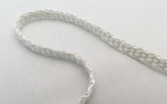 Weiße Flachdichtung 10x2mm Dichtschnur