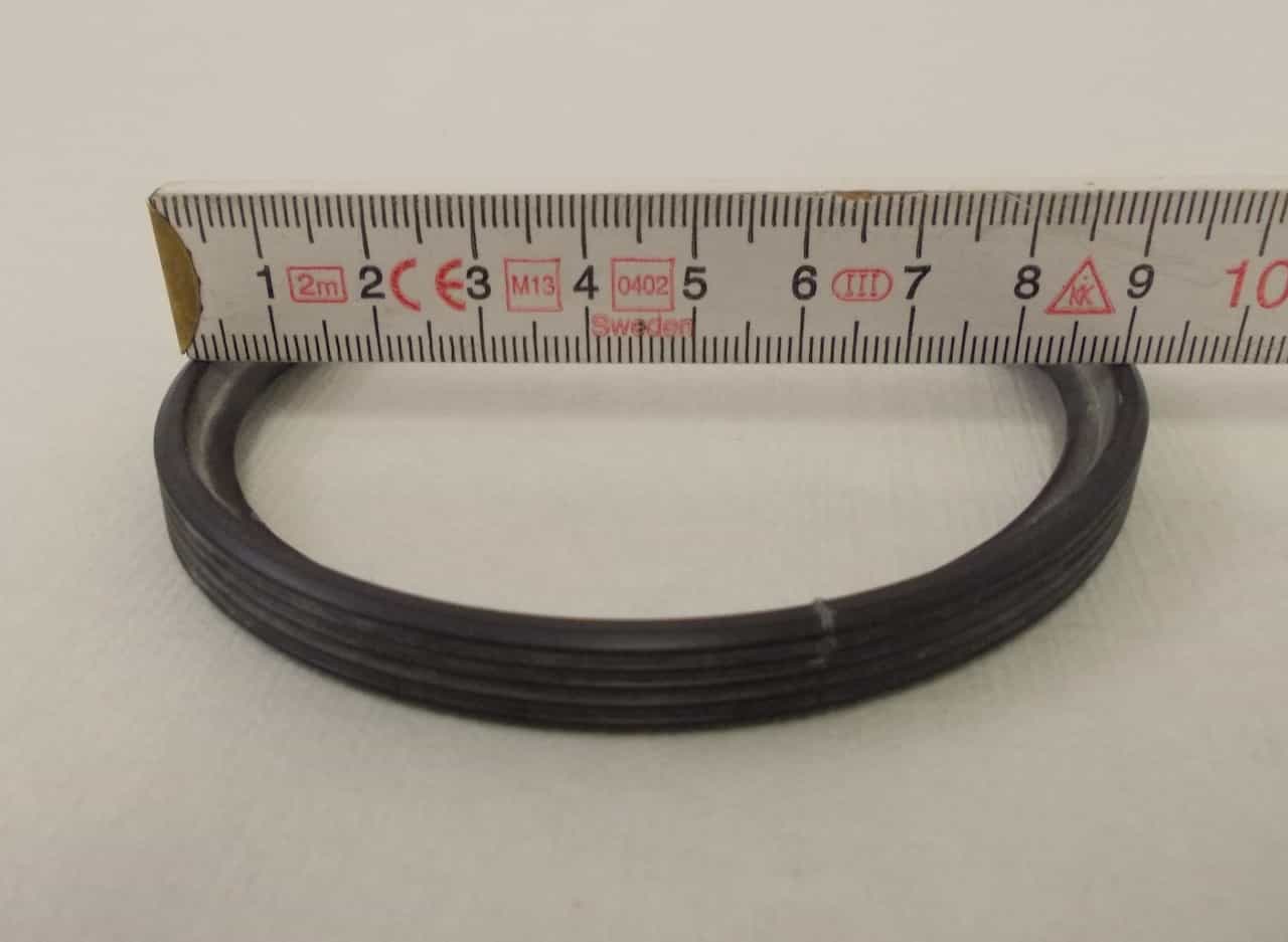 Dichtring aus Silikon 80mm Viton Dichtung für Pelletofenrohr 80 mm weite Seite