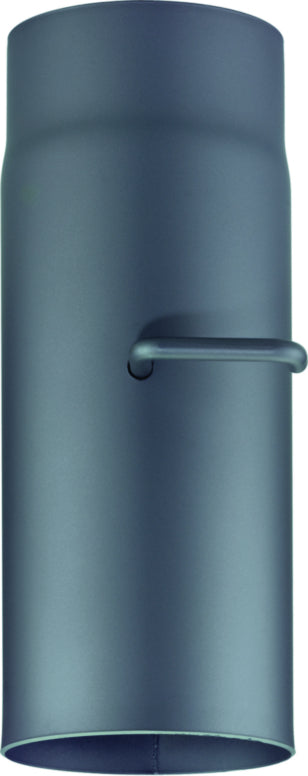 Ofenrohr / Rauchrohr mit Drosselklappe gussgrau DN 150