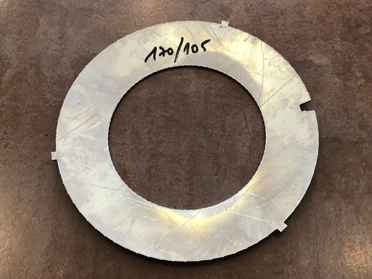 Brennerring 170 / 105 mm unterer für Ölheizeinsatz 6 kW Chromstahl