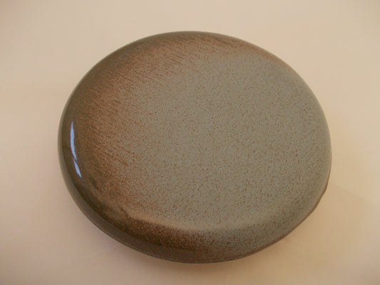 Reinigungskachel grün geflammt Putzdeckel für Kachelofen rund 15 cm