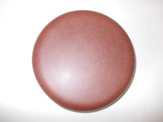 Reinigungskachel havanna braun, Putzdeckel für Kachelofen, rund 15 cm