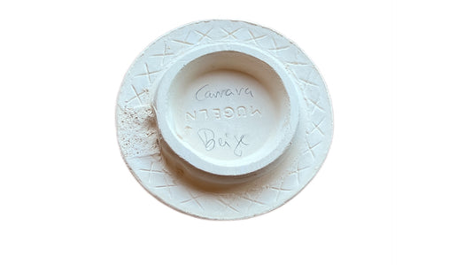 Reinigungskachel Carrara Putzdeckel für Kachelofen rund 15 cm