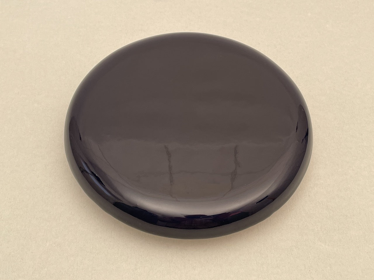 Reinigungskachel kobaltblau Putzdeckel für Kachelofen rund 15 cm