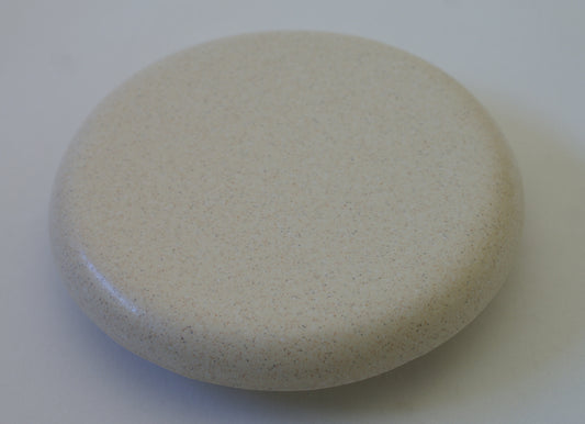 Reinigungskachel ravenna beige Putzdeckel für Kachelofen rund 15 cm