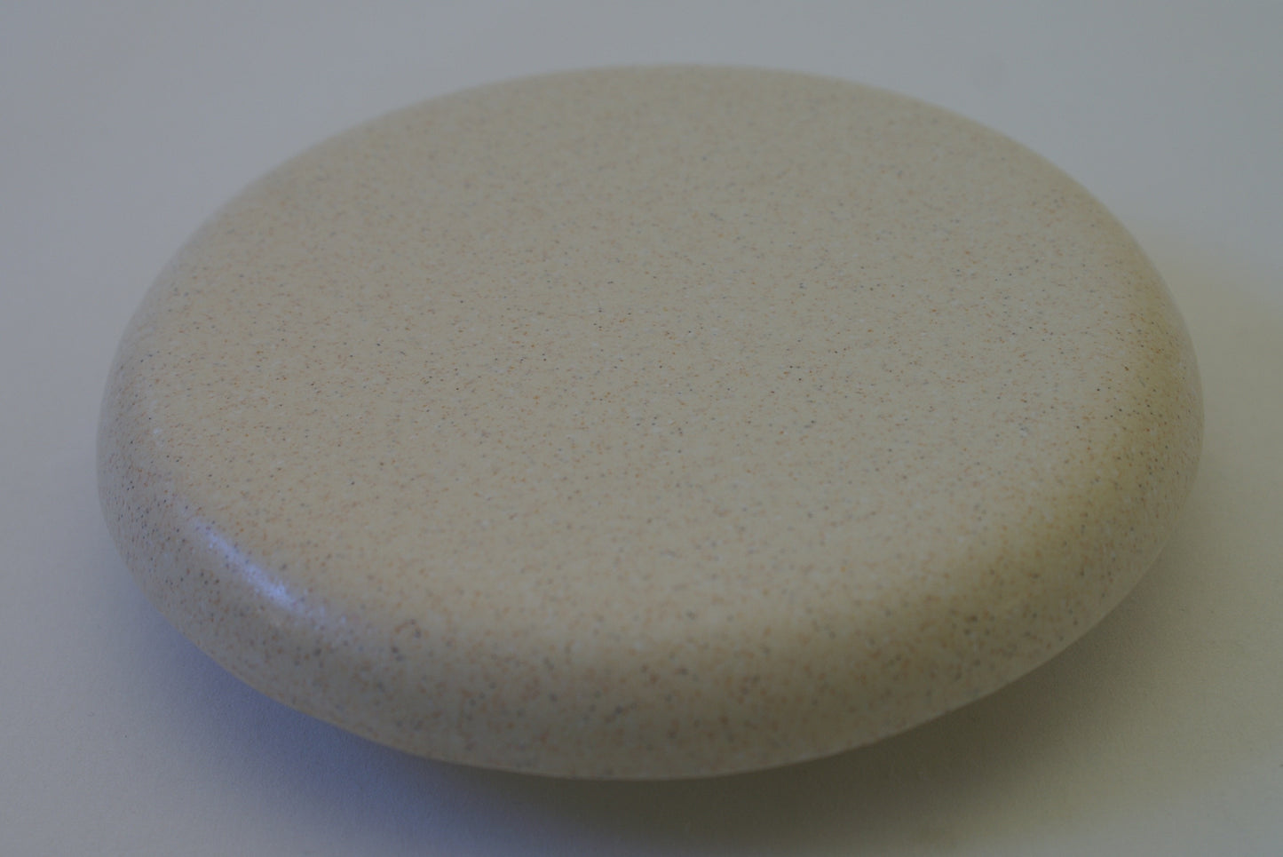 Reinigungskachel ravenna beige Putzdeckel für Kachelofen rund 15 cm