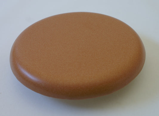 Reinigungskachel Rotbraun Putzdeckel für Kachelofen rund 15 cm