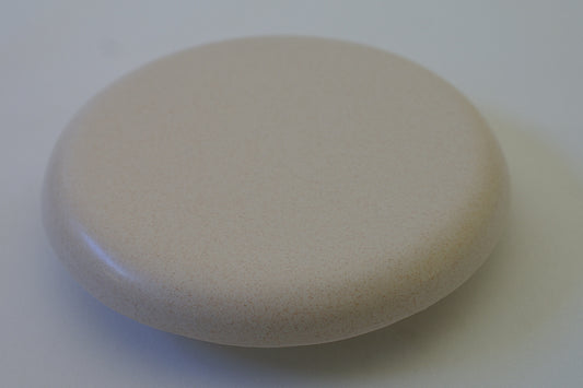 Reinigungskachel vanille gelb Putzdeckel für Kachelofen rund 15 cm