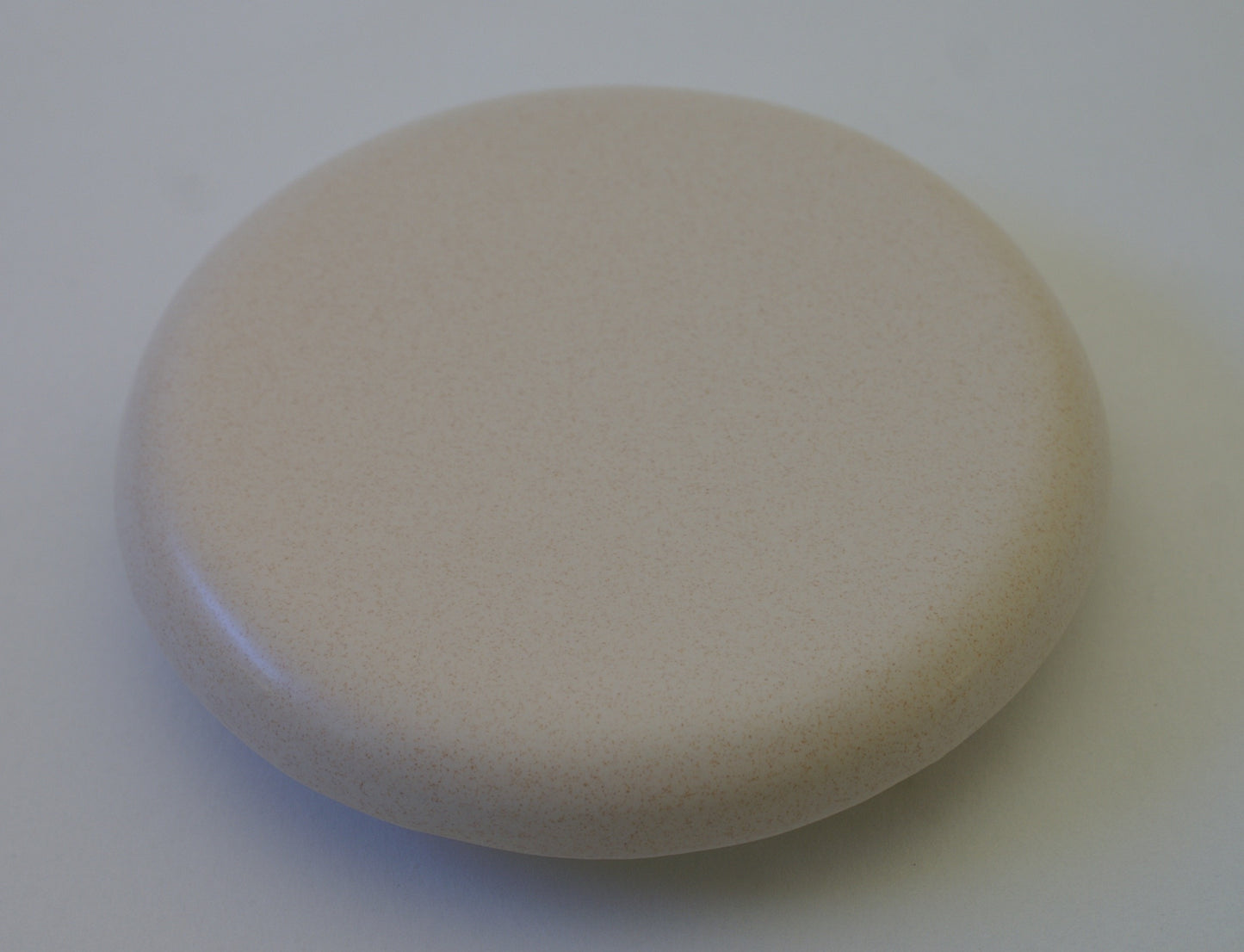 Reinigungskachel vanille gelb Putzdeckel für Kachelofen rund 15 cm