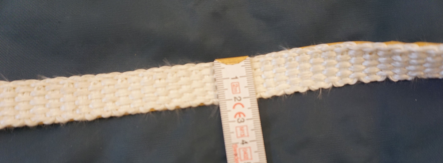 Selbstklebende weiße Flachdichtung 20x2mm Dichtschnur