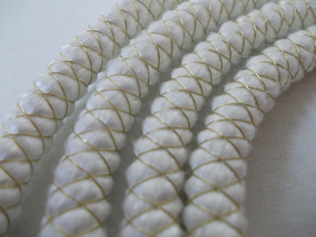 Dichtschnur Ofendichtung rund 12mm mit Messingdraht 1,5m