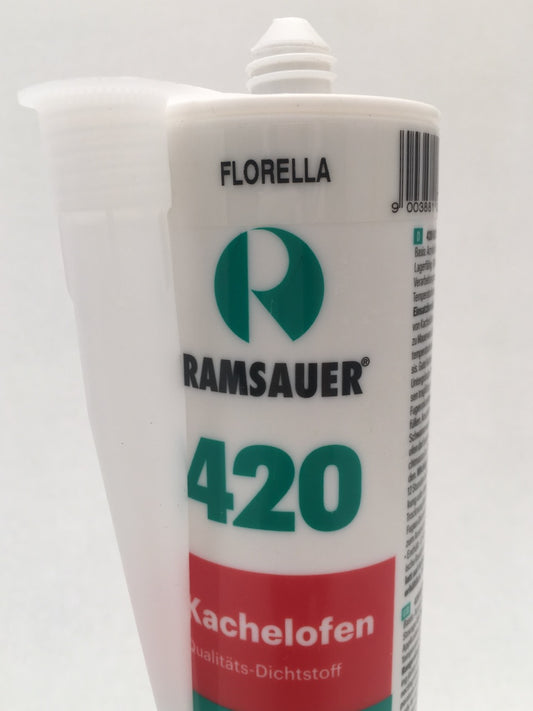 Elastische Fugenmasse Acryl in FLORELLA für Kamin und Kachelofen in Kartusche