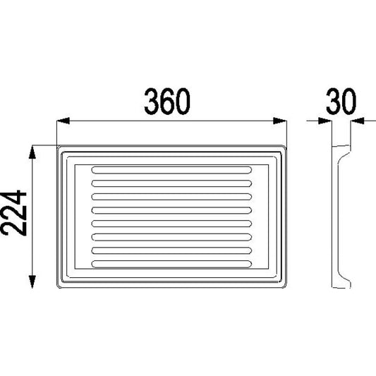 Ofenrost 22,5 x 36 cm Kaminrost Feuerrost Guss
