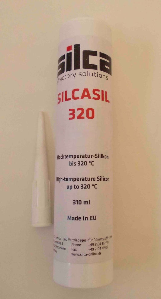 Hochtemperatursilikon 320°C hitzebeständig SCHWARZ Kartusche