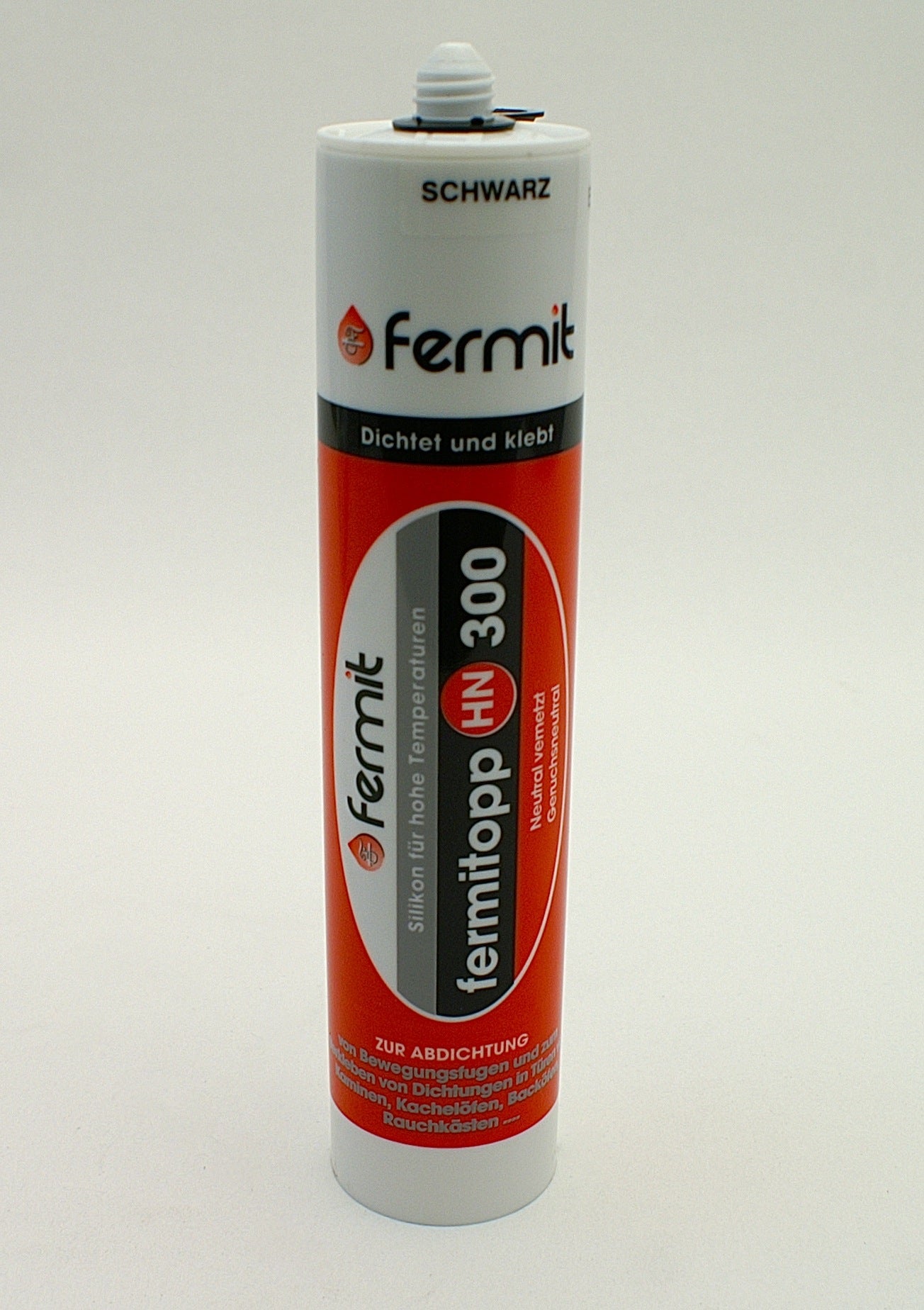 Hochtemperatursilikon 250°C hitzebeständig SCHWARZ Kartusche