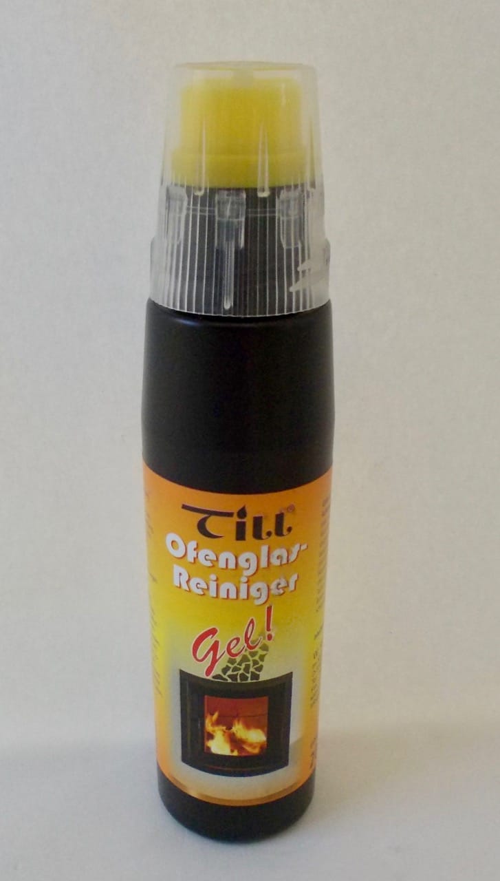 Reiniger für Kaminscheiben Aktivgel mit Bürste 200 ml – Kaminladen