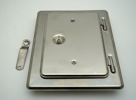Reinigungstür 15x30cm Kamintür Edelstahl