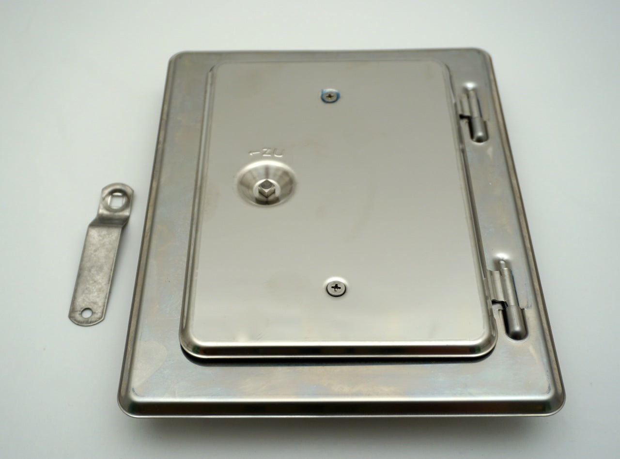 Reinigungstür 15x30cm Kamintür Edelstahl