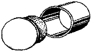 Keramik Reinigungsbuchse „rund ohne Rahmen“ mit runder Einbauhülse