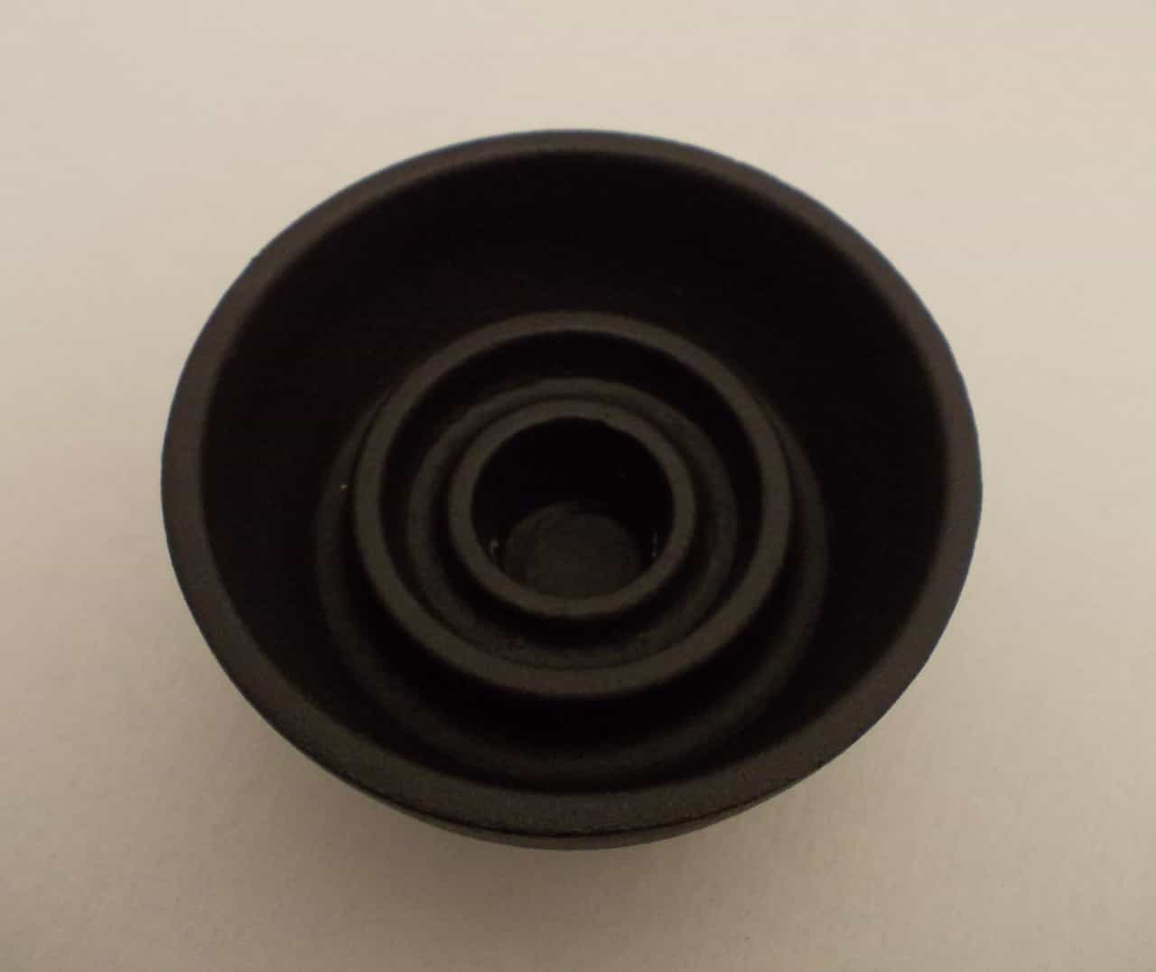 Kerzenständer Gusseisen rund für Teelichter + normale Kerzen