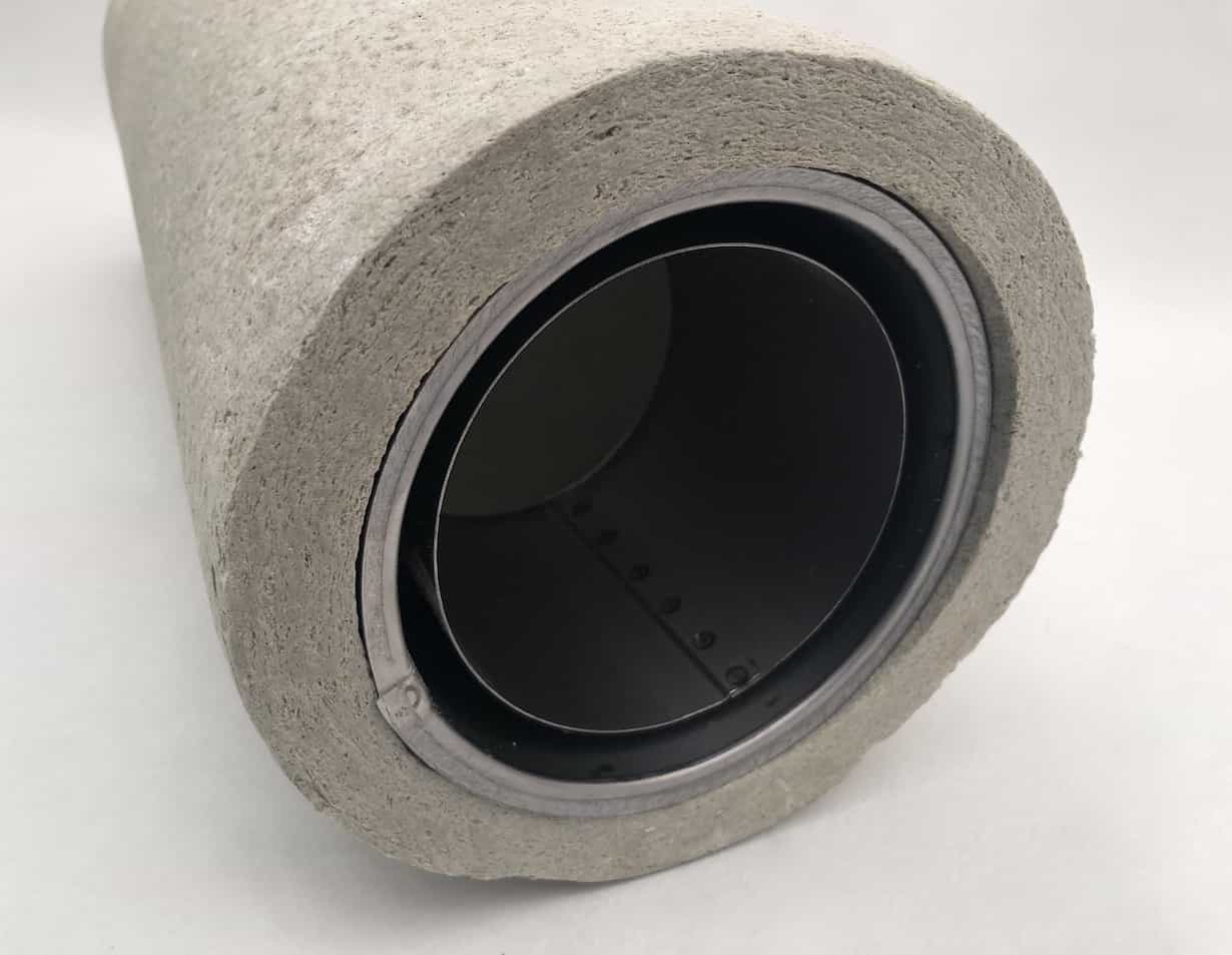 Mineralfaser-Anschluss-Rohr rund für Hausschornsteine