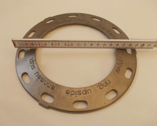 Brennerring 195 / 125 mm oberer Ölofen Ölheizeinsatz Stahlguss