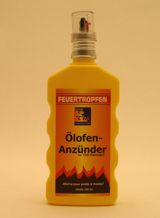 Flüssiger Ölofenanzünder Flasche mit Zündeinrichtung 200ml