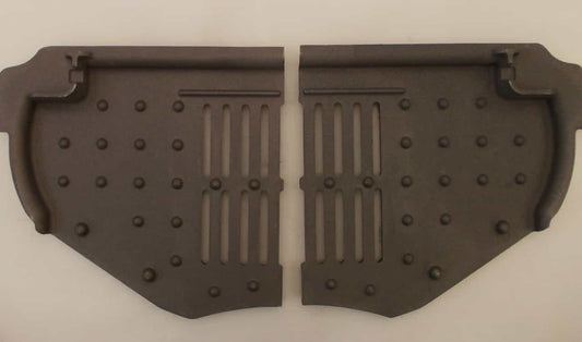 Ovaler Einlegerost Ofenrost 2-teilig 30x67cm