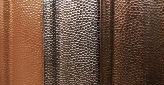 Pelletsbehälter Pelletskorb lackiert gehämmert in 2 Farben Kupferfarben