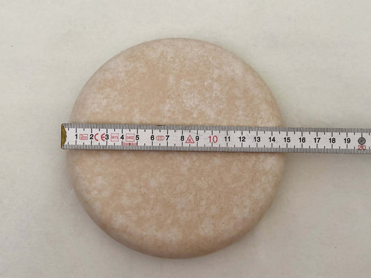 Reinigungskachel cabana beige Putzdeckel für Kachelofen rund 15