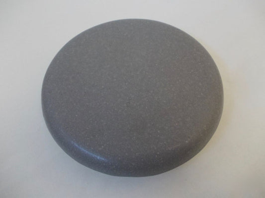 Reinigungskachel lichtgrau Putzdeckel für Kachelofen rund 15 cm