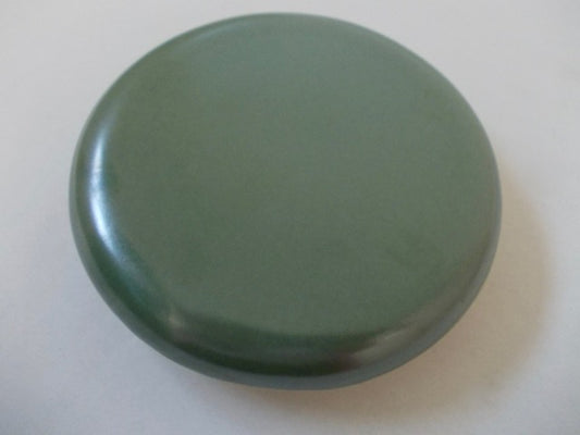 Reinigungskachel Moosgrün Putzdeckel für Kachelofen rund 15 cm