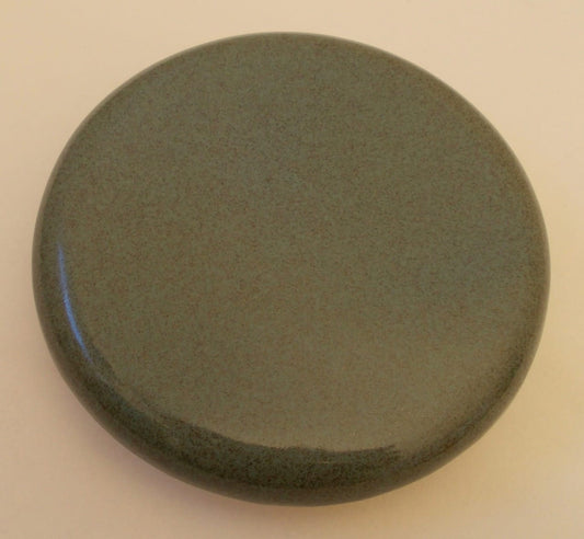 Reinigungskachel Efeu Grün Putzdeckel für Kachelofen rund 15 cm