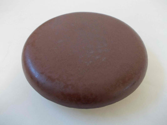 Reinigungskachel Tobagobraun Putzdeckel für Kachelofen rund 15 cm