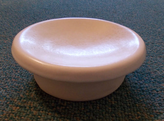 Putzdeckel Schlosskachel-Design muschelweiß rund 13 cm