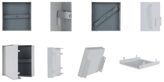 Putzkapsel 14,5x14,5cm weiß zum Einputzen oder Einkleben von Einlegern