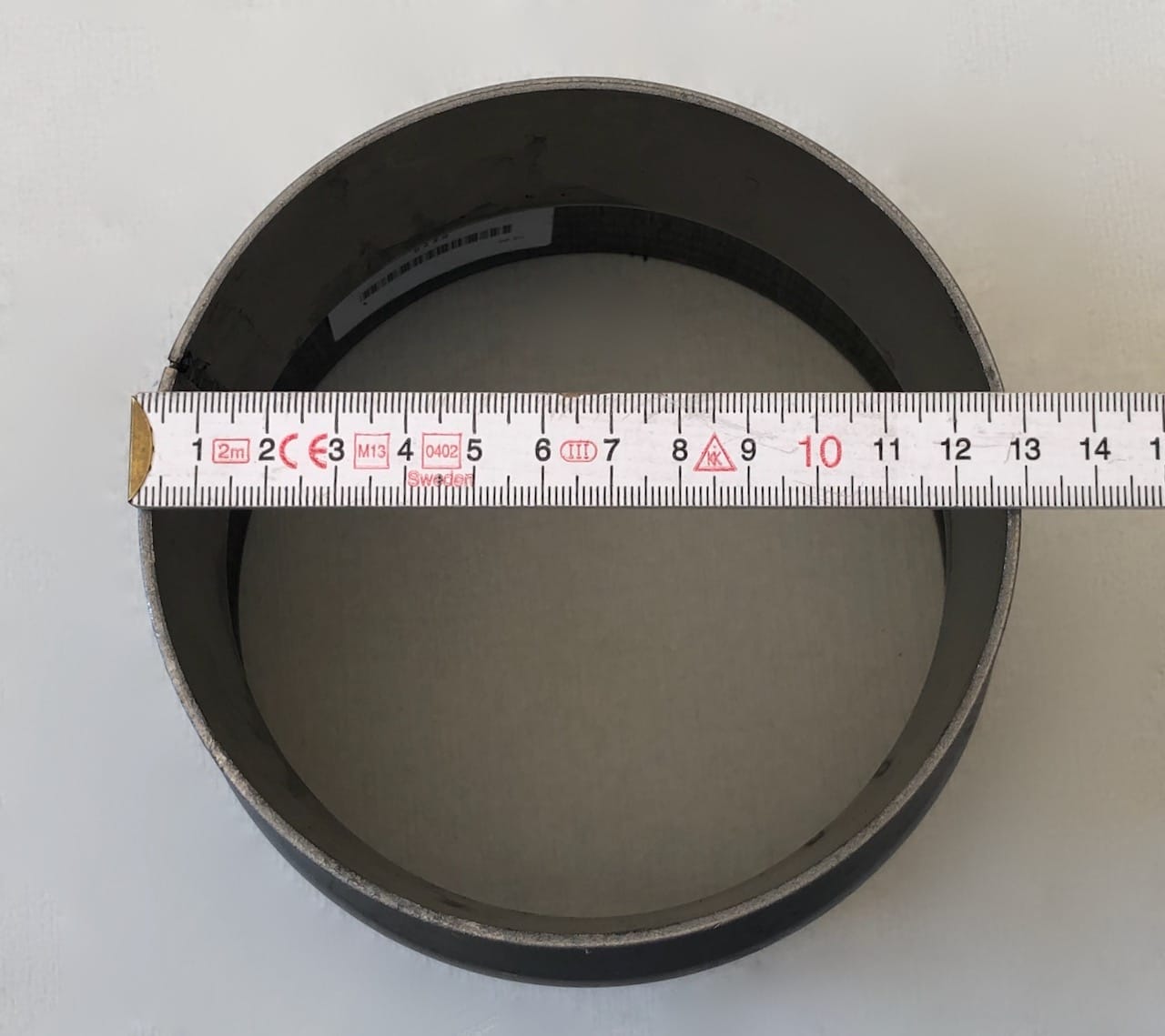 Reduzierstück 145 - 130 mm Ofenrohr Reduzierung Übergang stahlblank