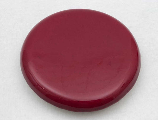 Reinigungskachel Mohnrot Putzdeckel für Kachelofen rund 15 cm