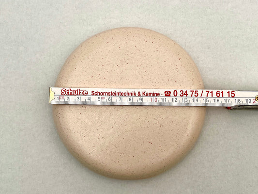 Reinigungskachel Elba beige Putzdeckel für Kachelofen rund 15 cm