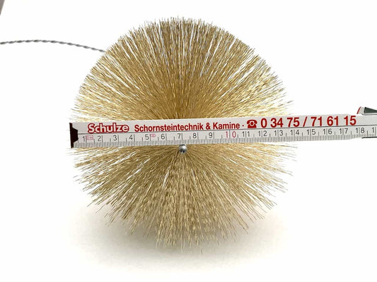 Rohrwischer 150mm Rohrbürste Stahldraht vermessingt 2m