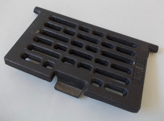 Ofenrost 11 x 18 cm (mit Nasen) als Klapprost, Kaminrost Guss