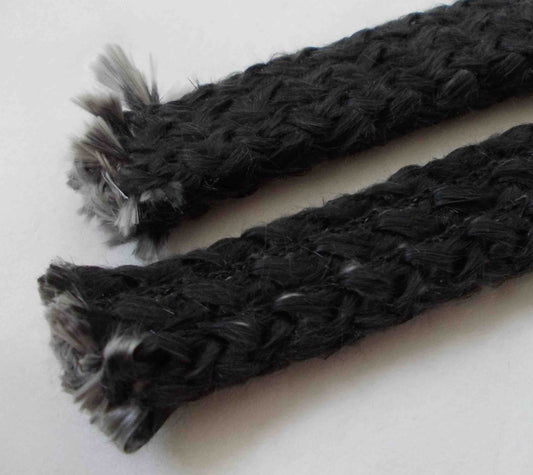 Schwarze Kordeldichtung 18x8mm Dichtschnur für Spartherm Kamine