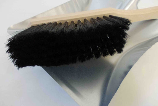 Kehrschaufel verzinkt im Set mit Handfeger/Besen